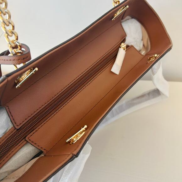 Michael Kors Purse jet set travel large chain tote shoulder bag luggage MK - Picture 5 of 10